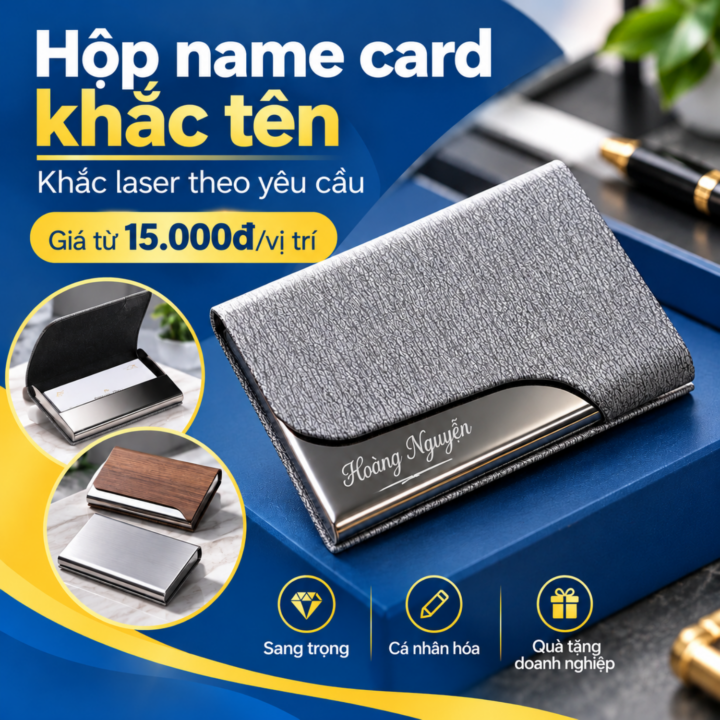khắc tên lên ví da