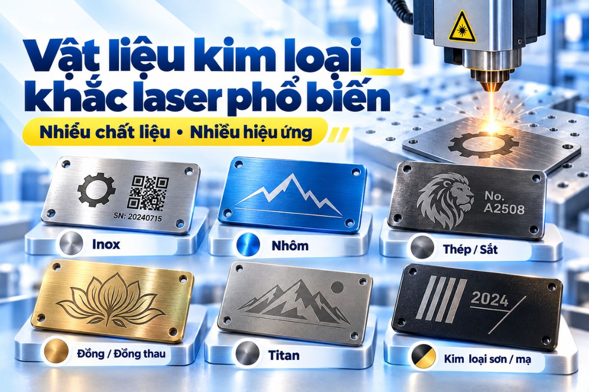 Inox, nhôm, thép, đồng và titan là các vật liệu phổ biến, mỗi loại cho hiệu ứng khác nhau Inox, nhôm, thép, đồng và titan là các vật liệu phổ biến, mỗi loại cho hiệu ứng khác nhau