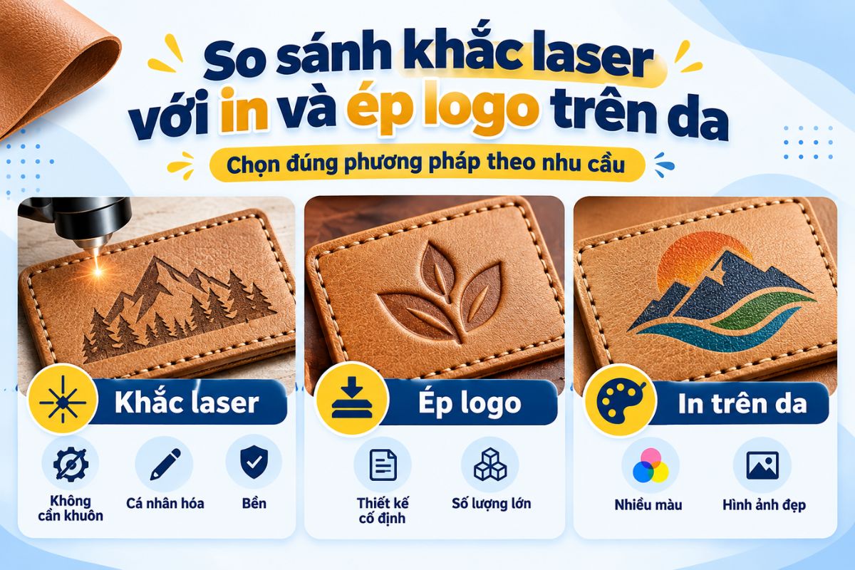 Laser phù hợp cá nhân hóa, ép logo thích hợp thiết kế cố định, còn in đáp ứng nhu cầu nhiều màu sắc Laser phù hợp cá nhân hóa, ép logo thích hợp thiết kế cố định, còn in đáp ứng nhu cầu nhiều màu sắc