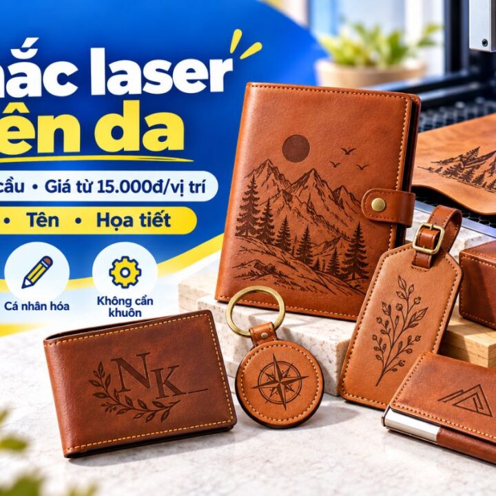 Dịch vụ khắc laser trên da theo yêu cầu, phí khắc từ 15.000đ/vị trí - ingiacongquatang.com